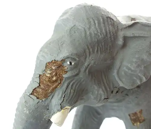 E9410 Alter Lineol Elefant ohne Stoßzähne