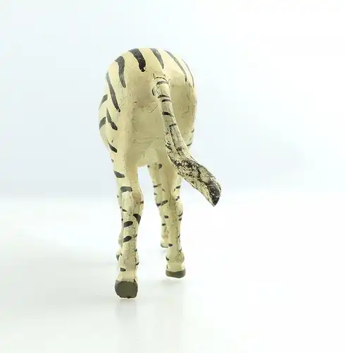 e9403 Altes Lineol Zebra wohl 50er Jahre mit Zaumzeug Lineol Tier Figur