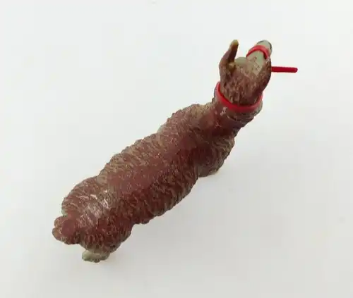 E9396 Antikspielzeug Tier Masse Figur wohl Lineol 50er Jahre Lama mit Zaumzeug