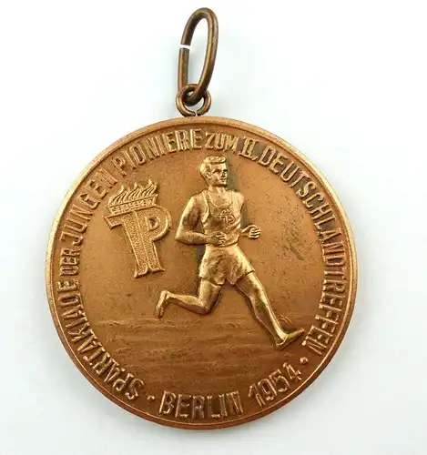 E9487 Extrem seltene DDR Medaille Spartakiade der jungen Pioniere Berlin 1954