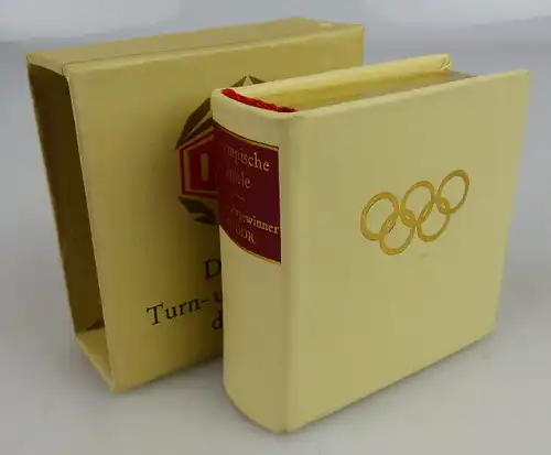 Minibuch Olympische Spiele Medaillengewinner nummeriert Vollgoldschnit Buch1513