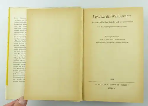 Buch: Lexikon der Weltliteratur, fremdsprachige Schriftsteller e1236