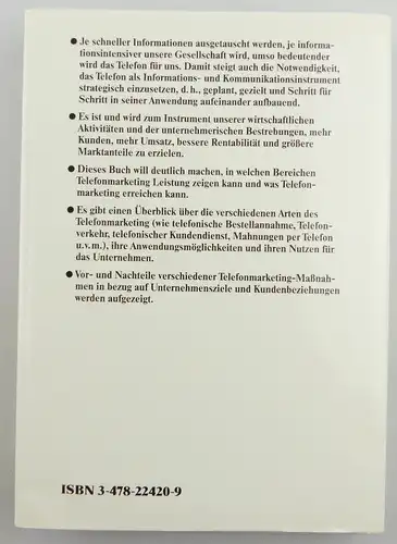 Buch: Marketinginstrument Telefon von Karin Heinrich e1230