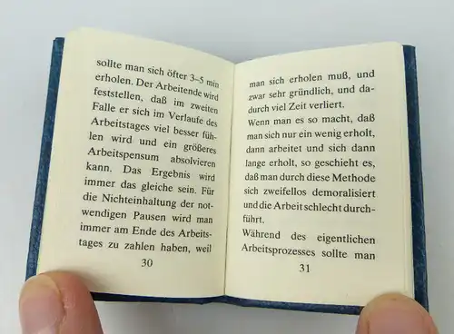 Minibuch: Wie man arbeiten muss! Verlag Junge Welt Berlin DDR bu0930