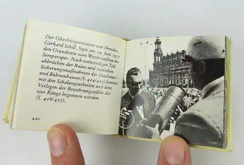 Minibuch: Dresdner Oper Verlag Zeit im Bild Dresden 1985 bu0928