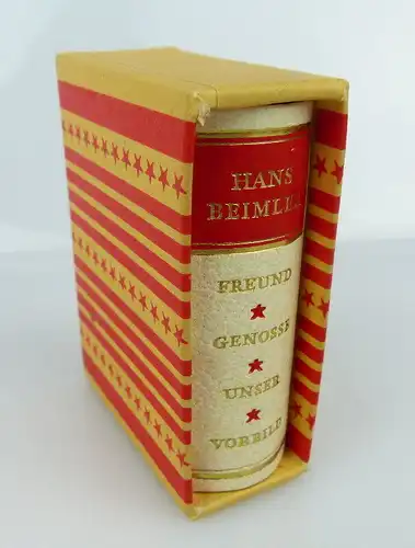 Minibuch Hans Beimler Freund Genosse Unser Vorbild bu0907