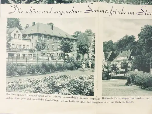Broschüre /Prospekt: Kurort in Sachsen Kneipp - Kurhäuser Berggießhübel e861