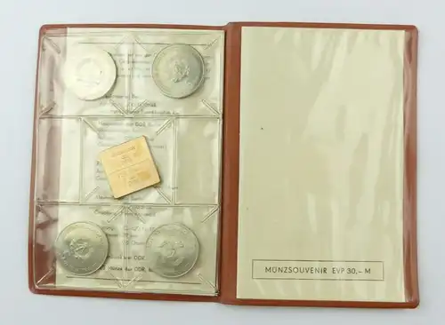 #e7205 Münzsouvenir 750 Jahre Berlin DDR 1987 Staatsbank der DDR 5 Mark Münzen