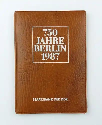 #e7205 Münzsouvenir 750 Jahre Berlin DDR 1987 Staatsbank der DDR 5 Mark Münzen