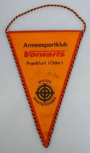 2 Wimpel: Armeesportklub Vorwärts Frankfurt (Oder) Sektion Sportschie (Orden891)