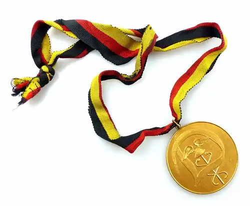 #e5803 DDR Medaille Berlin 1958 I. Zentrales Sportfest des AZKW Zoll / Dynamo