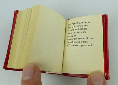 Minibuch: Jugendbildnis Ernst Thälmanns Johannes R. Becher bu0990