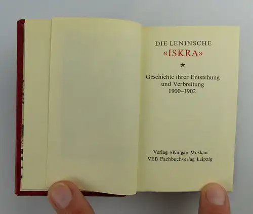 Minibuch: Iskra Die leninsche Iskra Verlag Kniga Moskau e019