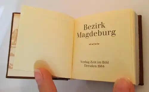 Minibuch: Bezirk Magdeburg Verlag Zeit im Bild Dresden 1984 bu0142