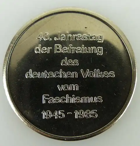 Medaille 40. Jahrestag der Befreiung des deutschen Volkes vom Faschismus 1945-85