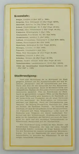 #e8538 Kurzer Wegweiser Königsberg Pr. Spirgatis Verkehrsamt Stadthaus Hansring