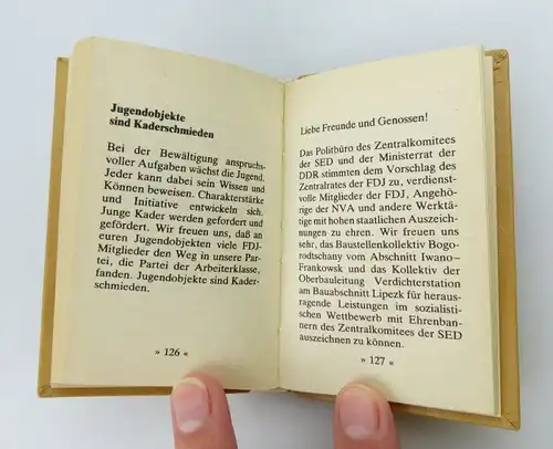 Minibuch: DDR ein Staat des Friedens und des Sozialismus  FDJ e255