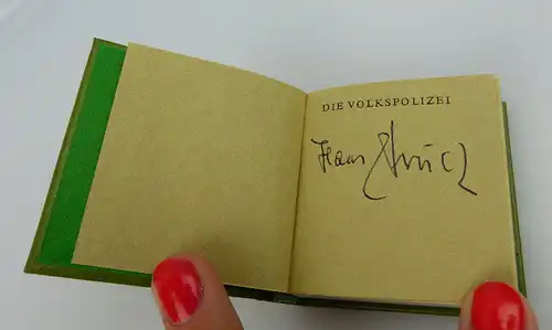 Minibuch: Die Volkspolizei Offizin Andersen Nexö Leipzig mit Signatur bu0299