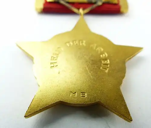 #e7786 DDR Orden "Held der Arbeit" (1973-74) MB vgl. Band I Nr. 53 h Stern