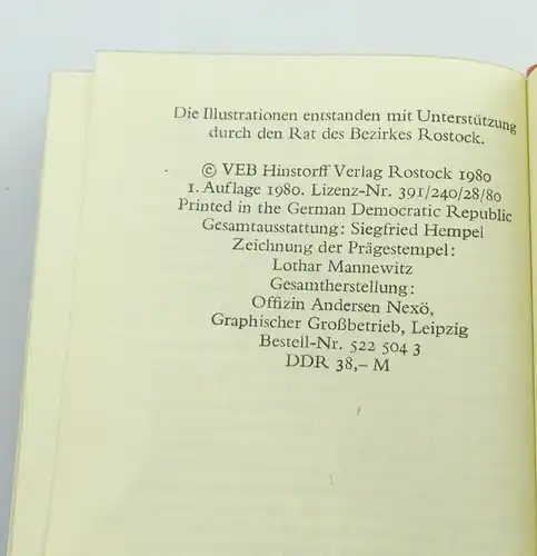 Minibuch : Mecklenburg ein Gästebuch, VEB Hinstorff Verlag Rostock 1980 / r552