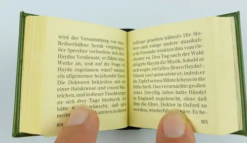 Minibuch : Biographische Notizen über Joseph Haydn, Graphischer Großb.1984 /r159