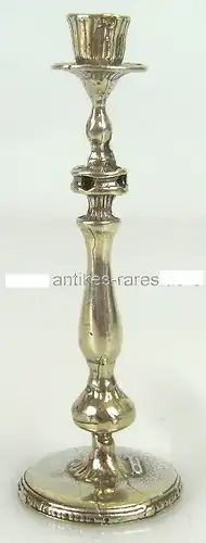 Dekorativer 1flammiger Puppenstuben-Kerzenleuchter in 925 (Ag) Silber