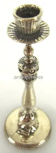 Toller 1 flammiger Puppenstuben-Kerzenleuchter in 925 (Ag) Silber