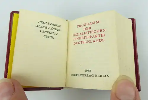 Minibuch: Programm der sozialistischen Einheitspartei Deutschlands bu0726