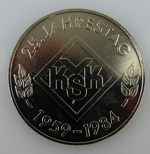 Medaille: KVSK 25. Jahrestag 1959-1984 Verband Kleingärtner, Siedler, Orden2086