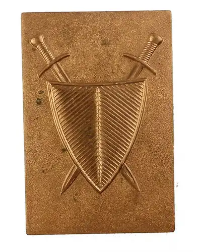 e8013 Original DDR Plakette wohl Militärstaatsanwaltschaft bronzefarben