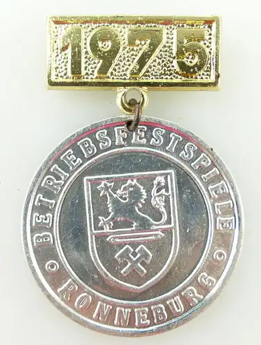 #e1954 Betriebsfestspiele Medaille 1975 Ronneburg