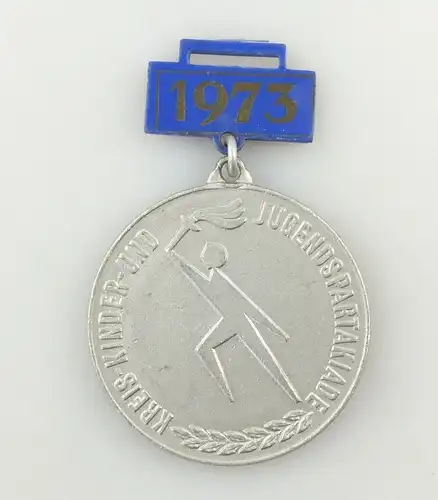 e9775 Alte Medaille von 1973 Kreis-Kinder-und Jugendspartakiade DTSB FDJ DDR