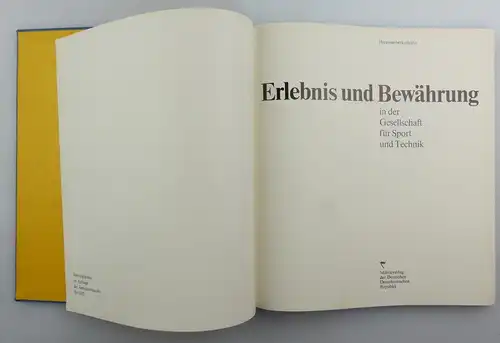 e9772 Ehrengeschenk 25 Jahrestag Erlebnis und Bewährung GST 1 Auflage 1976 DDR