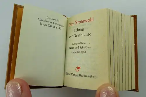 Minibuch: Otto Grotewohl - Lehren der Geschichte e064