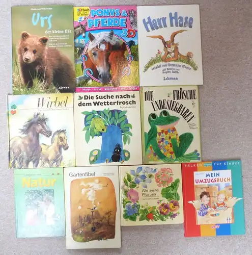 10 alte Kinderbücher: z.B. Die Suche nach dem Wetterfrosch...e1159