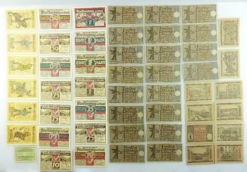 Verschiedene Serien Notgeld - 51 Scheine - Fürstenberg, Berlin etc. e1005