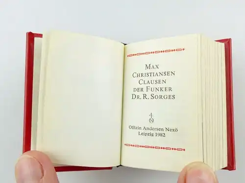 #e5434 Minibuch: Max Chrisiansen Clausen Der Funker Dr. Richard Sorges