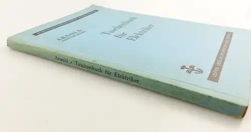e9621 Altes Buch Taschenbuch für Elektriker Fachbuch Auflage 3
