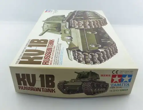 #e3149 Modell Bausatz Tamiya 142 KV-1B Russischer Panzer Model 1940 Maßstab 1:35