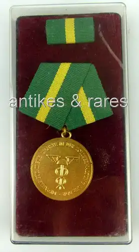 Medaille treue Dienste in der Zollverwaltung der DDR in Gold für 15 Jahre