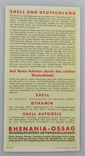 E9596 Alte Shell Stadtkarte Nummer 16 Stuttgart Stadtplan