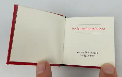 Minibuch Ihr Vermächtnis lebt Verlag Zeit im Bild bu0814