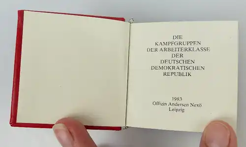 Minibuch: Die Kampfgruppen der Arbeiterklasse der DDR bu0810