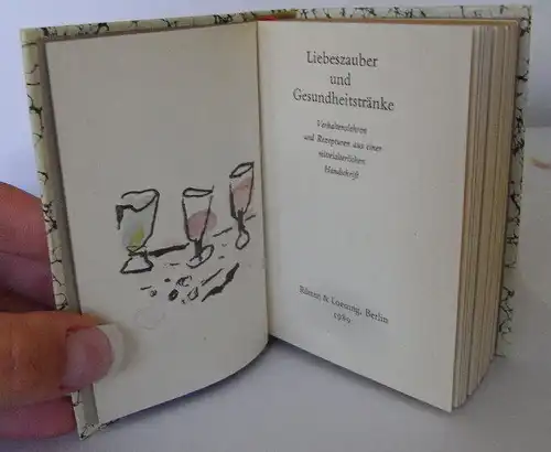 Minibuch Liebeszauber und Gesundheitstränke 1989 bu0010