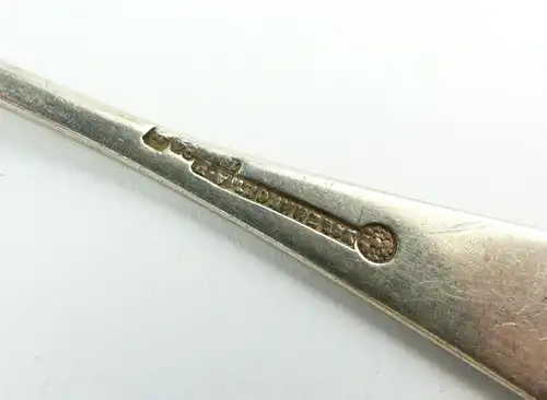 e9857 Russischer Kaffeelöffel aus Silber von 1886 gestempelt 84