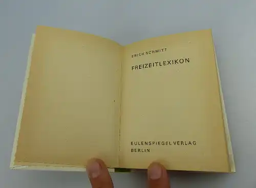 Minibuch: Erich Schmitts Freizeitlexikon Eulenspeigel Verlag bu0476