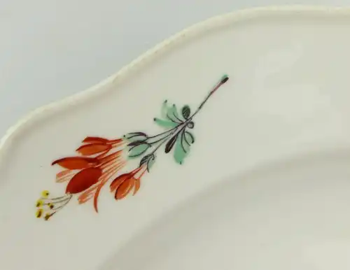 E9828 Alter Meissen Marcolini Teller mit Blumen Ø 24,2 cm