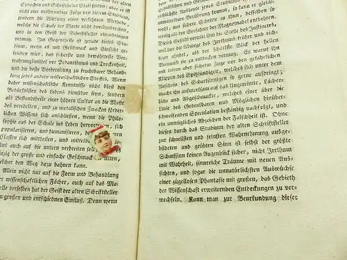 #e4407 Altes Buch: Rectoratsreden von Johann Jakob Hottinger Zürich 1813