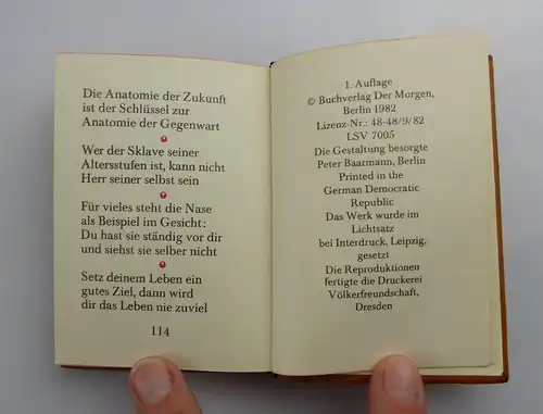 Minibuch: Gerhard Branstners Spruchsäckel mit Collagen von Helmut Merten e004