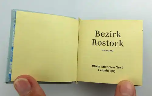 Minibuch: Bezirk Rostock Offizin Andersen Nexö Leipzig 1985 e002